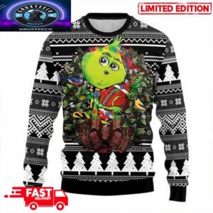  NHL Anaheim Ducks Grinch Hug 3D Christmas Gift 2025 Xmas Ugly Sweater