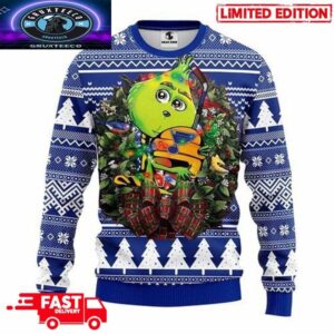 NHL St Louis Blues Grinch 3D Christmas Gift For Fans Xmas Ugly Sweater