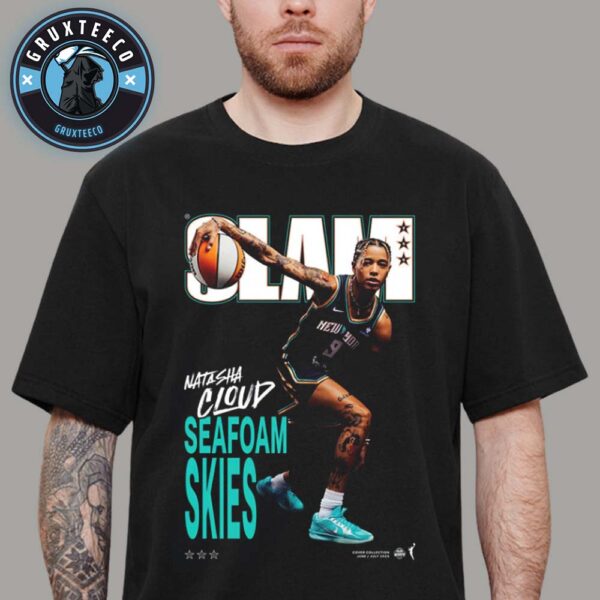 Natasha Cloud Seafoam Skies For Slam 256 Magazine On September 2025 WNBA Home Decor Poster Canvas Unisex T-Shirt