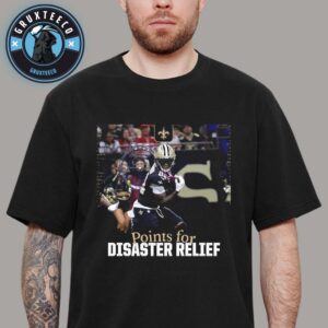 New Orleans Saints Points For Disaster Relief At NFL 2025 Unisex T-Shirt