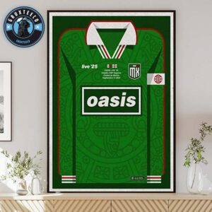 Oasis Live 25 Tour At Estadio GNP Seguros In Mexico City Mexico On Spetember 12 2025 Home Decor Poster Canvas