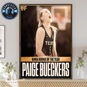Paige Bueckers Shines As Dallas Wings Star Wins 2025 KIA Rookie of the Year Home Decor Poster Canvas