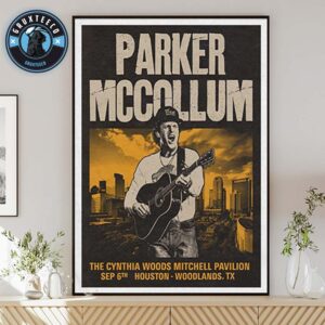 Parker McCollum Live Show Music At The Cynthia Woods Mitchell Pavilion InThe Woodlands TX On September 06 2025 Home Decor Poster Canvas