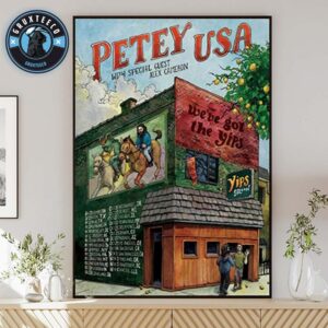 Petey USA With Special Guest Alex Cameron Live Concerts At The Yips Saloon In United States On August To November 2025 Home Decor Poster Canvas
