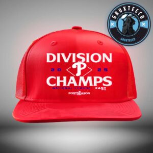 Philadelphia Phillies Are MLB Champions For NL East Division Second Consecutive Year On September 14 2025 Classic Cap Hat Snapback