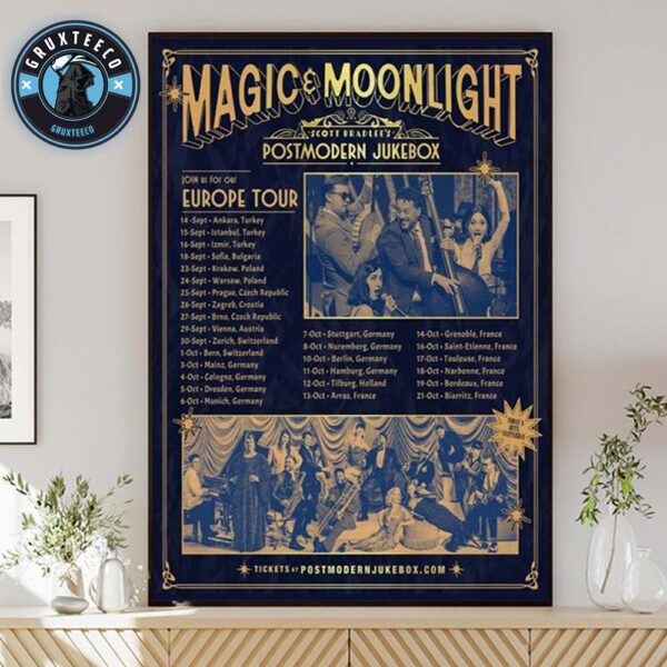 Postmodern Jukebox For Magic And MoonLight Europe Tour Sechdule 2025 Home Decor Poster Canvas