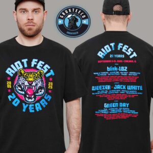 Riot Band For 20 Years Tiger Anniversary On September 19 To 21 2025 Unisex T-Shirt