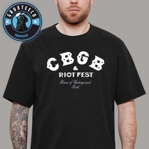 Riot Band For CBGB And Riot Fest Collab On September 19 To 21 2025 Unisex T-Shirt