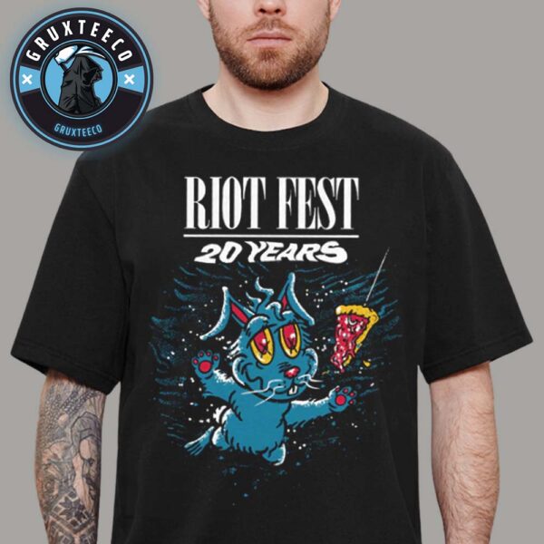 Riot Band For Riot Fest 20 Years Anniversary On September 19 To 21 2025 Unisex T-Shirt