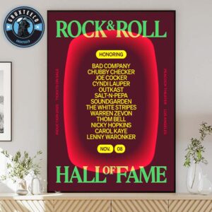 Rock And Roll Hall Of Fame At Peacock Theater In Los Angeles CA On November 08 2025 Home Decor Poster Canvas