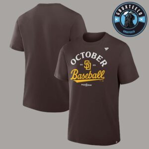 San Diego Padres Fanatics Brown MLB Postseason 2025 Unisex T-Shirt