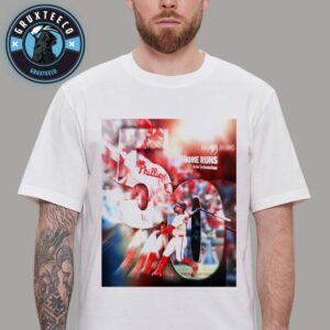Kyle Schwarber Soars With 50th Home Run MLB 2025 Unisex T-Shirt