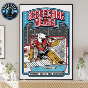 Screeching Weasel At Riot Fest In Chicago illnois On September 21 2025 Home Decor Poster Canvas