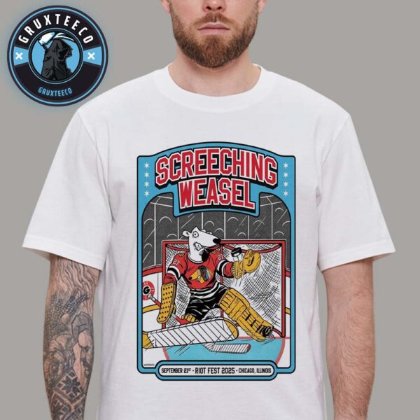 Screeching Weasel At Riot Fest In Chicago illnois On September 21 2025 Unisex T-Shirt