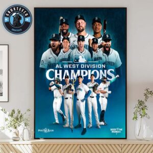 Seattle Mariners Winner For AL West Division Champions MLB 2025 Home Decor Poster Canvas
