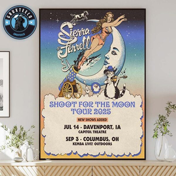 Sierra Ferrell Shoot For The Moon Tour At Kemba Live Outdoors In Columbus OH On September 3 2025 Home Decor Poster Canvas