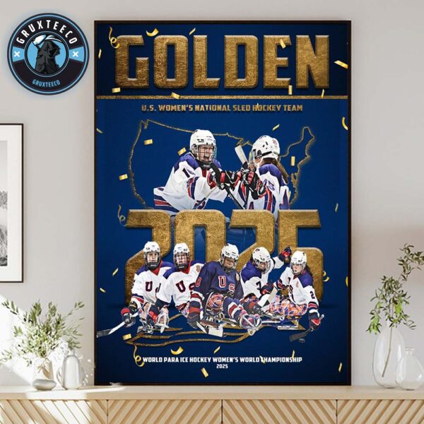 Sled Hockey Are The First World Champions Of Hockey 2025 Home Decor Poster Canvas