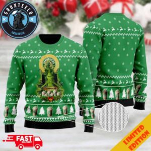 Starbucks Grinch Snowflakes Pattern 2025 Holiday Ugly Sweater For Men And Women
