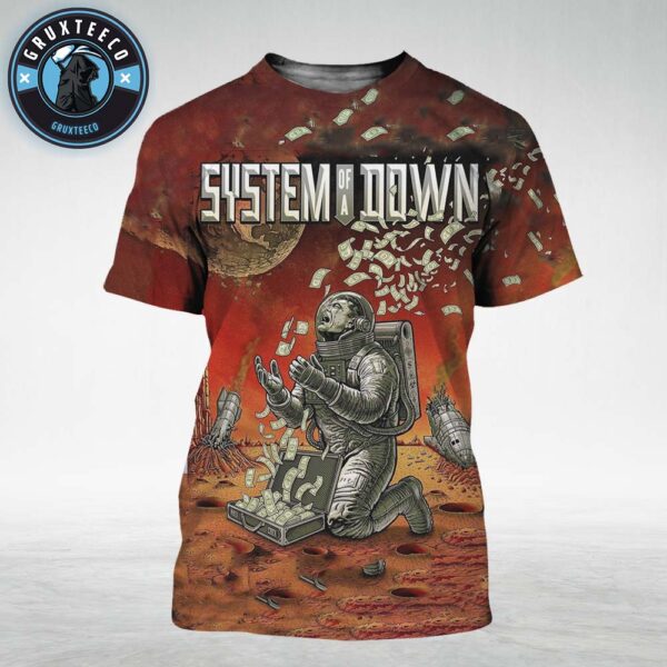 System Of A Down Live Show Music At Soldier Field In Chicago IL On August 31 And September 01 2025 All Over Print Shirt