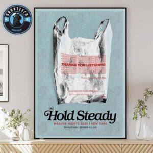 The Hold Steady For Massive Nights At Brooklyn Bowl In New York On December 03 And  06 2025 Home Decor Poster Canvas