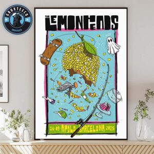 The Lemonheads Live Concert At Apolo In Barcelona On September 26 2025 Home Decor Poster Canvas