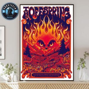 The Offspring Supercharged Worldwide At Utah First Credit Union Amphitheatre In West Valley City UT On September 06 2025 Home Decor Poster Canvas