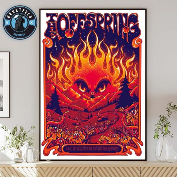 The Offspring Supercharged Worldwide At Utah First Credit Union Amphitheatre In West Valley City UT On September 06 2025 Home Decor Poster Canvas