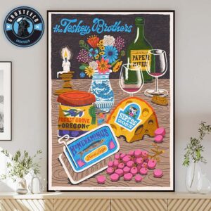 The Teskey Brothers With The Paper Kites At McMenamins Grand Lodge In Forest Grove OR On September 26 2025 Home Decor Poster Canvas
