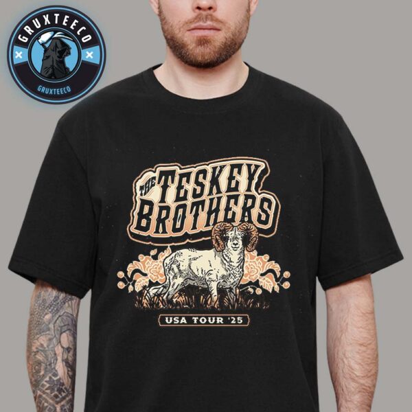 The Teskey Brothers With The Paper Kites For USA Tour On September 2025 Unisex T-Shirt