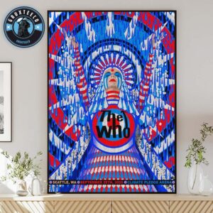 The Who Live Show Music At Climate Pledge Arena On Seattle WA On September 25 2025 Home Decor Poster Canvas