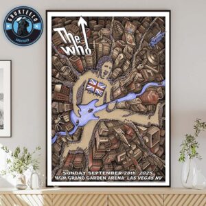 The Who Live Show Music At MGM Grand Garden Arena In Las Vegas NV On September 28 2025 Home Decor Poster Canvas