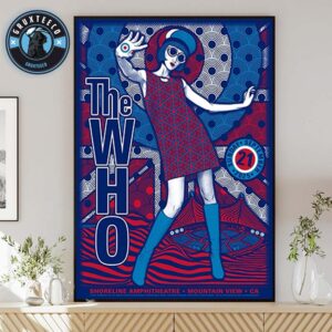 The Who Live Show Music At Shoreline Amphitheatre In Moutain View CA On September 21 2025 Home Decor Poster Canvas