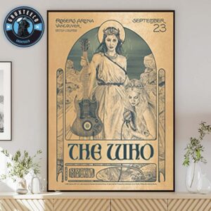 The Who The Song Is Over At Rogers Arena In Vancouver BC On September 23 2025 Home Decor Poster Canvas