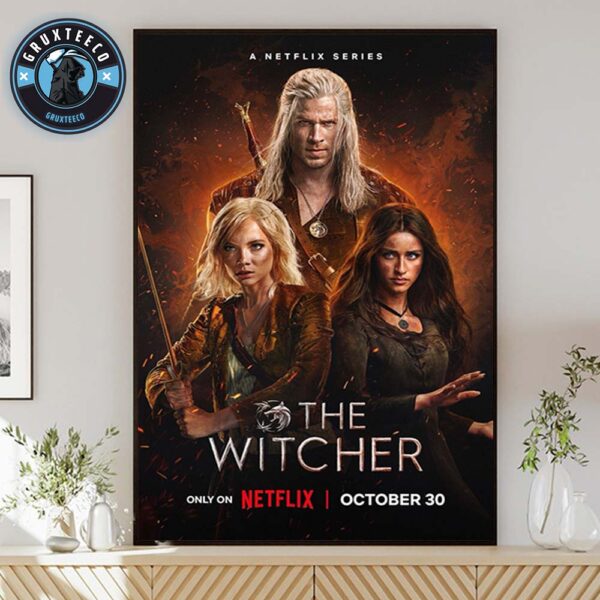 The Witcher Premieres Only On Netflix October 30 2025 Home Decor Poster Canvas