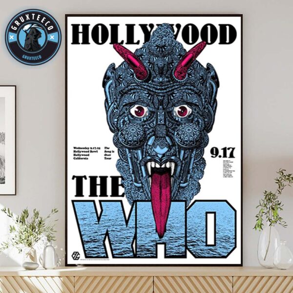 The Who The Song Is Over Tour At Hollywood Bowl In Hollywood California On September 17 2025 Home Decor Poster Canvas