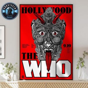 The Who The Song Is Over Tour At Hollywood Bowl In Hollywood California On September 19 2025 Home Decor Poster Canvas