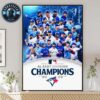 Cleveland Guardians AL Central Division Champions MLB 2025 Home Decor Poster Canvas