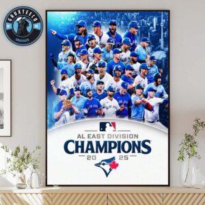 Toronto Blue Jays AL Central Division Champions MLB 2025 Home Decor Poster Canvas