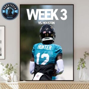 Travis Hunter Of Jacksonville Jaguars Prepares For Battle Against Houston Texans On Week 3 NFL 2025 Home Decor Poster Canvas