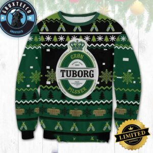 Tuborg Brewery 3D Funny Beer Gift For Family Christmas Ugly Sweater