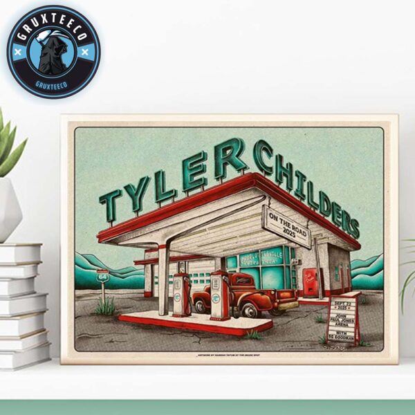 Tyler Childers On The Road At John Paul Jones Arena In Charlottesville VA On September 22 2025 Home Decor Poster Canvas