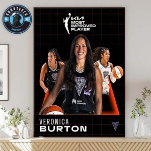 Veronica Burton For KIA Most Improved Player On WNBA 2025 Home Decor Poster Canvas
