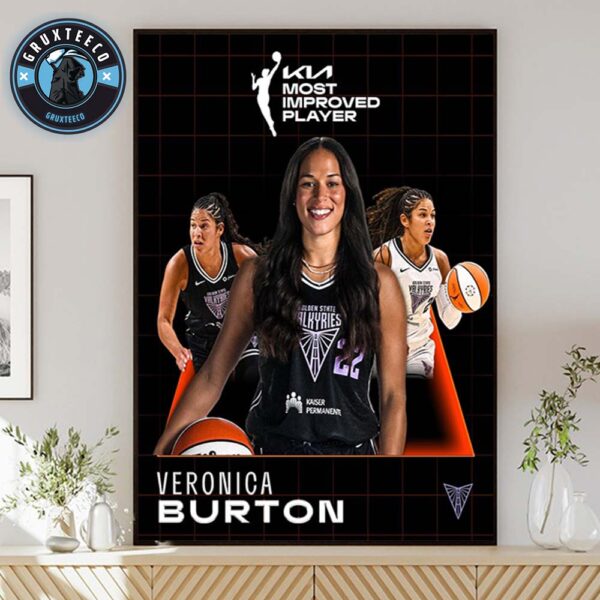 Veronica Burton For KIA Most Improved Player On WNBA 2025 Home Decor Poster Canvas