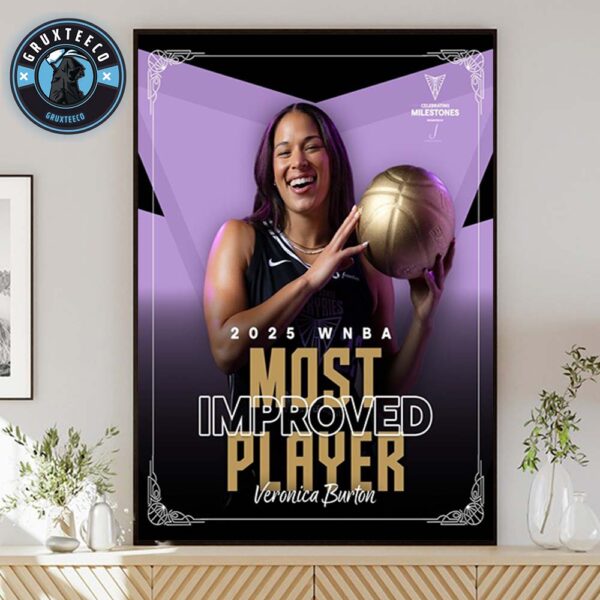 Veronica Burton Of Dallas Wings For Most Improved Player On WNBA 2025 Home Decor Poster Canvas
