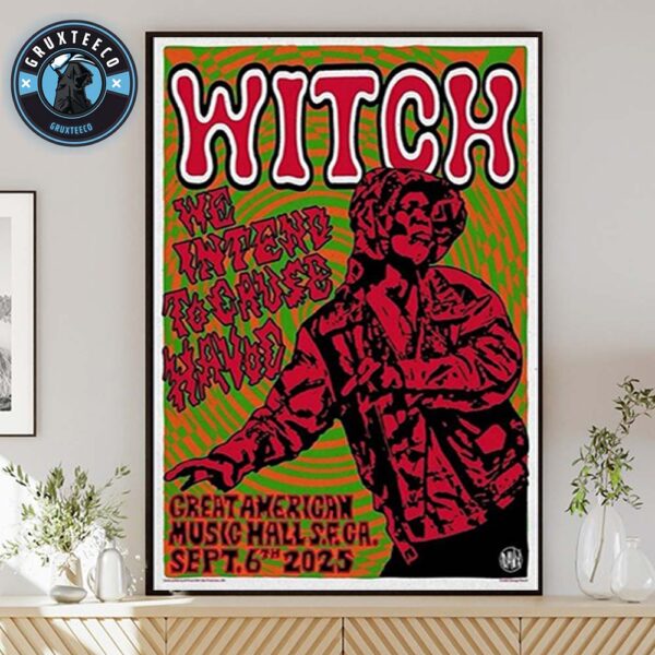 WITCH Live Show Music At Great American Music Hall In San Francisco CA On September 06 2025 Home Decor Poster Canvas