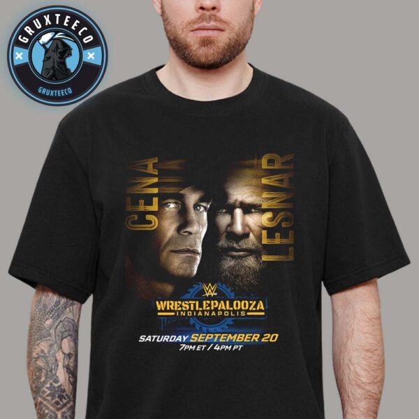 WWE Wrestlepalooza John Cena VS Brock Lesnar Final Showdown At Lucas Oil Stadium In Indianapolis Indiana On Sptember 20 2025 Unisex T-Shirt