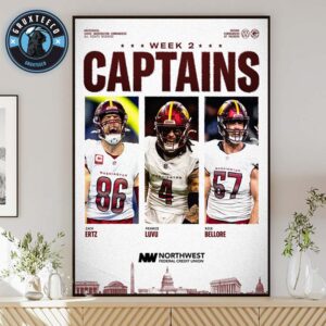 Washington Commanders Forward Lineup In NFL Regular Season 2025 Home Decor Poster Canvas
