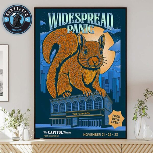 Widespread Panic At The Capitol Theatre In Port Chester NY On November 21 To 23 2025 Home Decor Poster Canvas