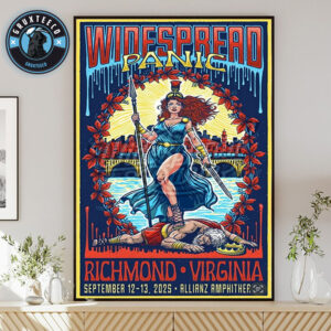 Widespread Panic Live Show Music At the Allianz Amphitheatre In Richmond Virginia On September 12 And 13 2025 Home Decor Poster Canvas