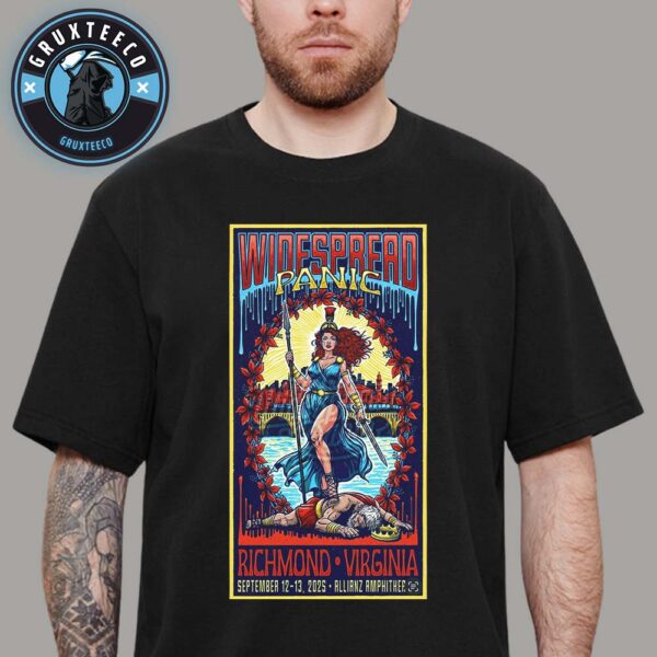 Widespread Panic Live Show Music At the Allianz Amphitheatre In Richmond Virginia On September 12 And 13 2025 Unisex T-Shirt